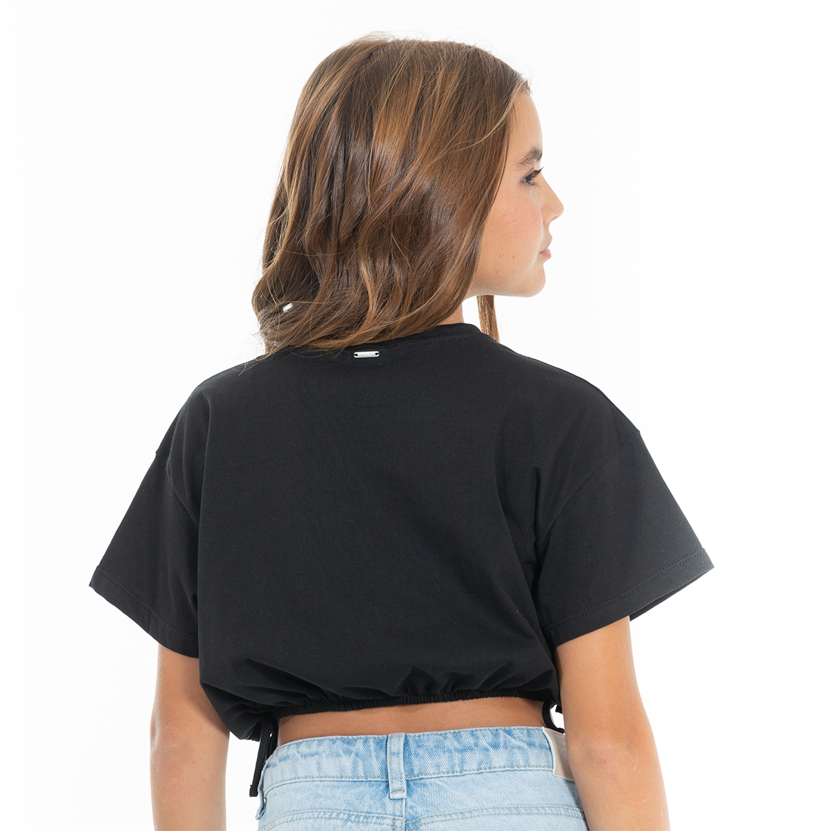 CAMISETA PARA NIÑAS CORTA BORDADA
