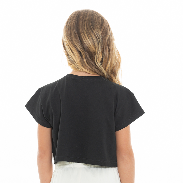 CAMISETA PARA NIÑAS CORTA ESTAMPADA