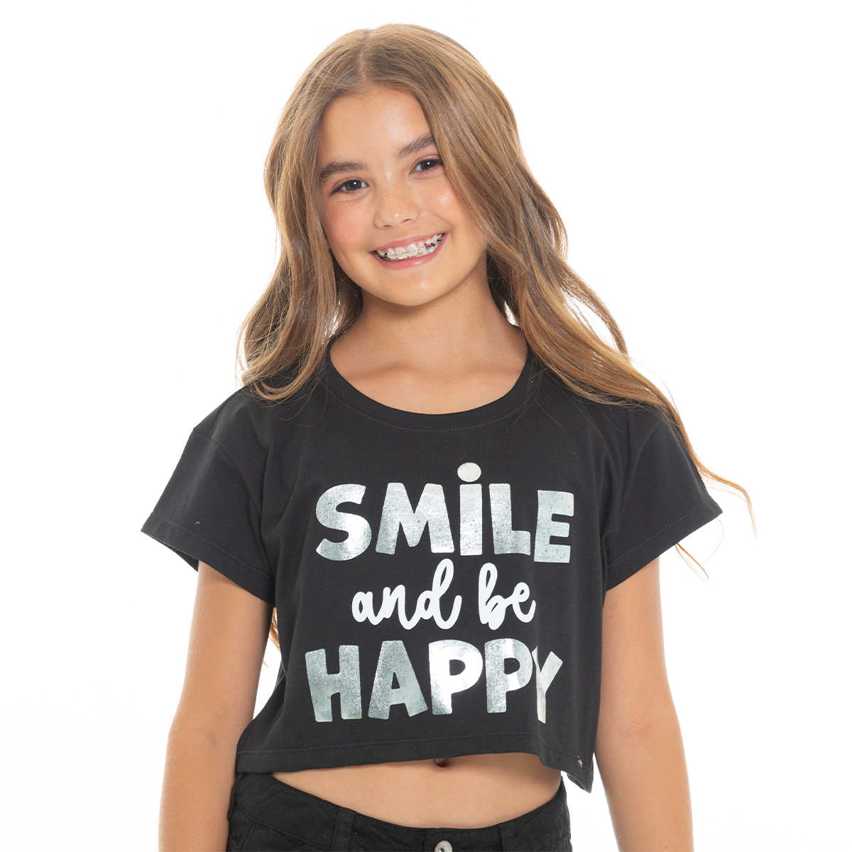 CAMISETA PARA NIÑAS CORTA ESTAMPADA