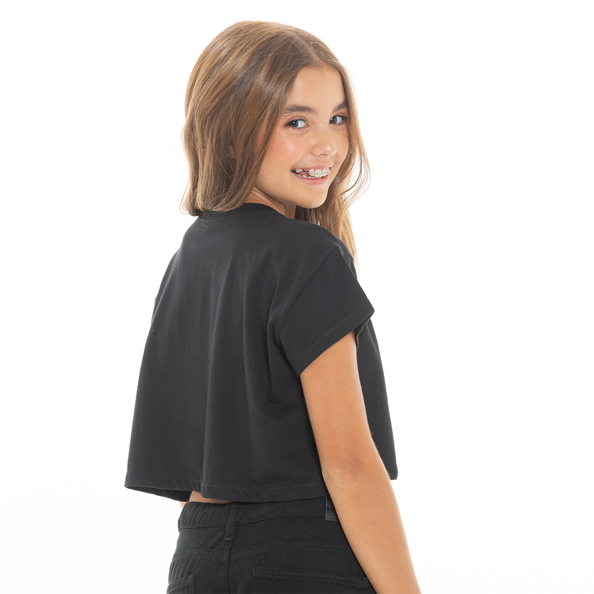 CAMISETA PARA NIÑAS CORTA ESTAMPADA