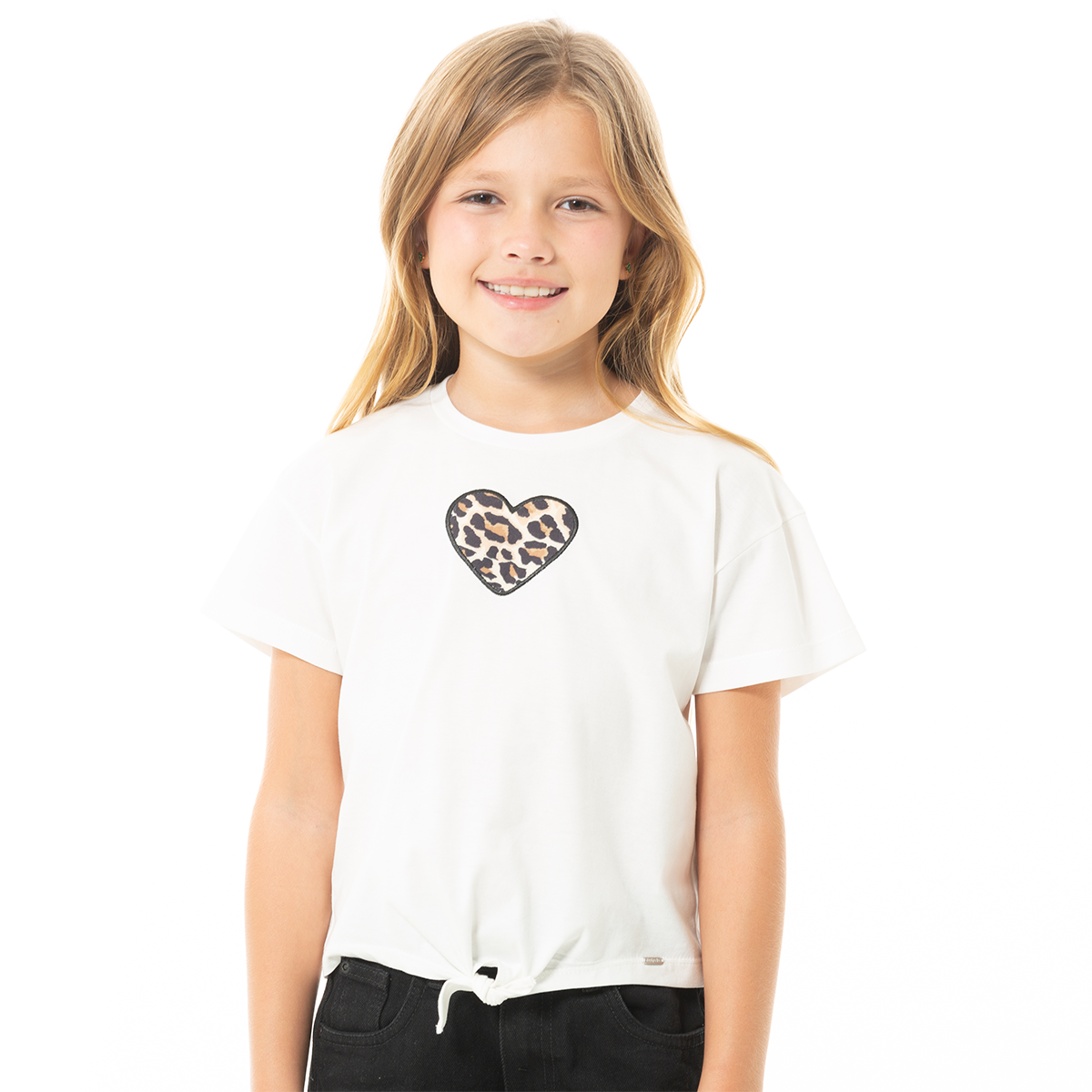 CAMISETA PARA NIÑAS CORTA ESTAMPADA