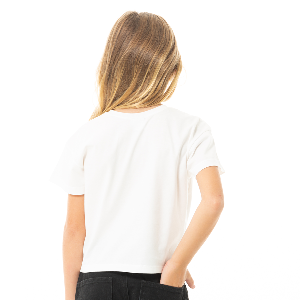 CAMISETA PARA NIÑAS CORTA ESTAMPADA