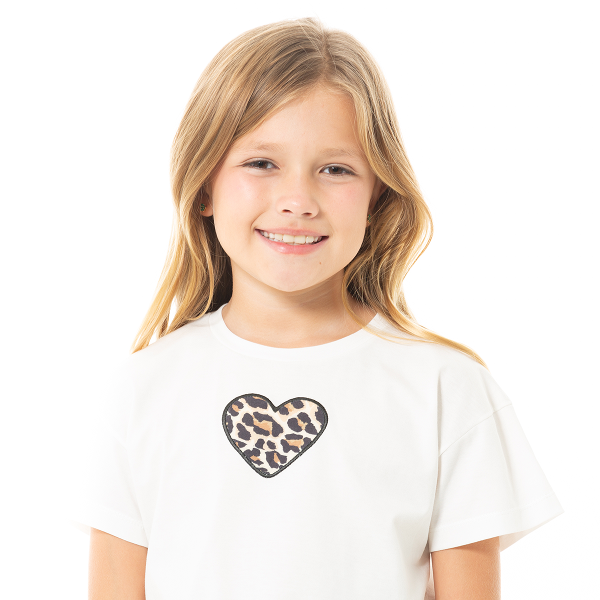 CAMISETA PARA NIÑAS CORTA ESTAMPADA