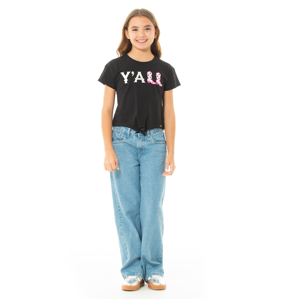 CAMISETA PARA NIÑAS CORTA ESTAMPADA