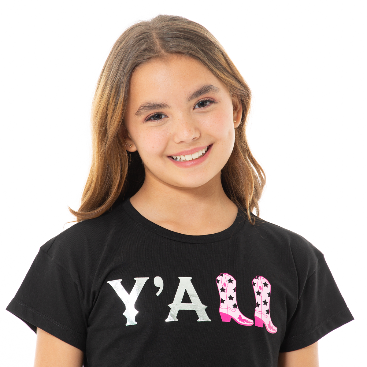 CAMISETA PARA NIÑAS CORTA ESTAMPADA