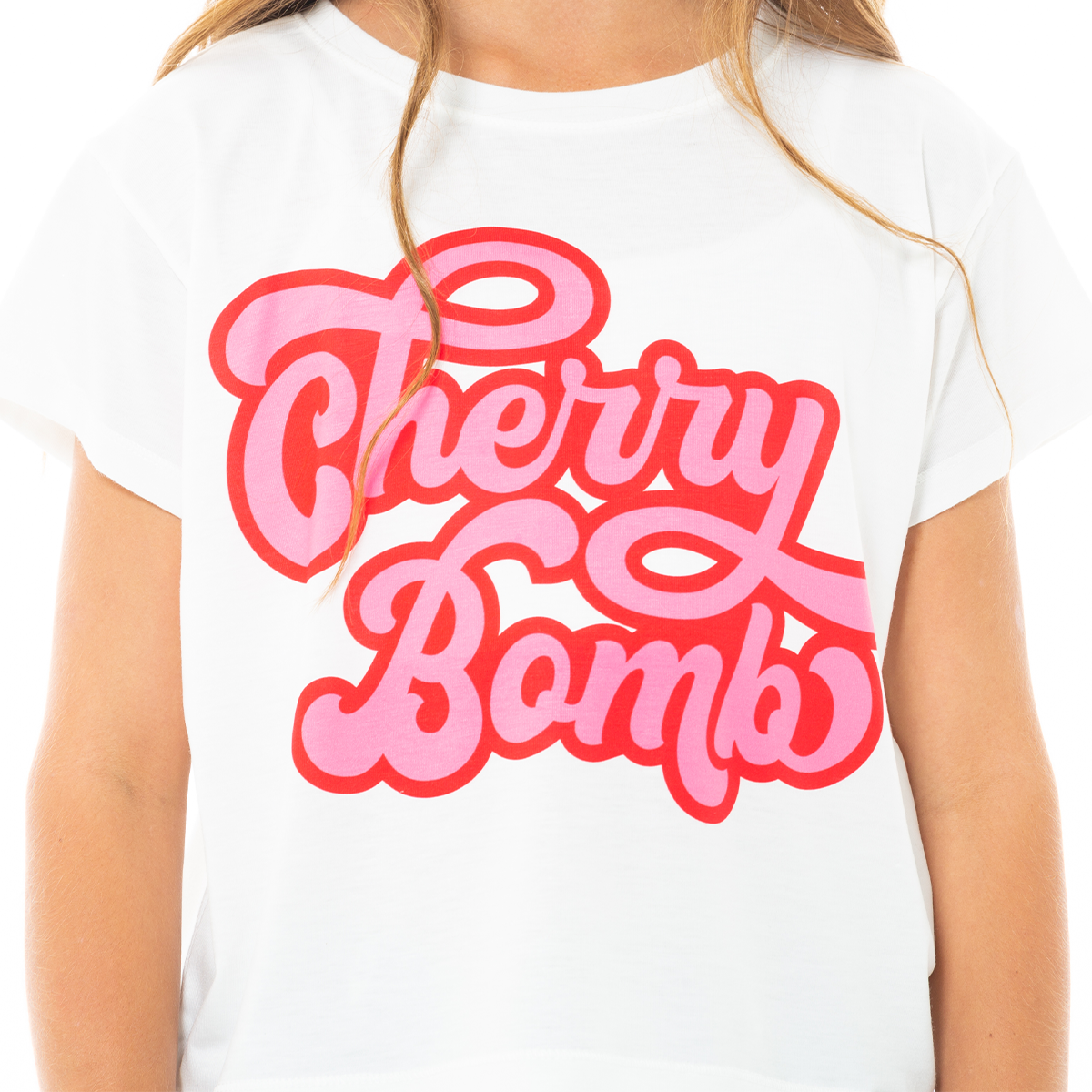 CAMISETA PARA NIÑAS CORTA ESTAMPADA