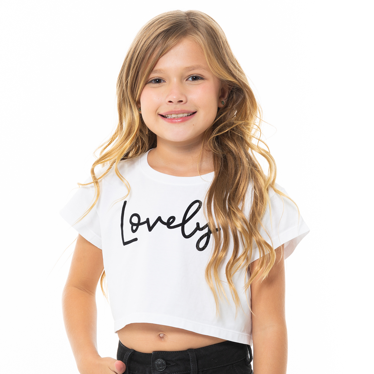 CAMISETA PARA NIÑAS CORTA ESTAMPADA