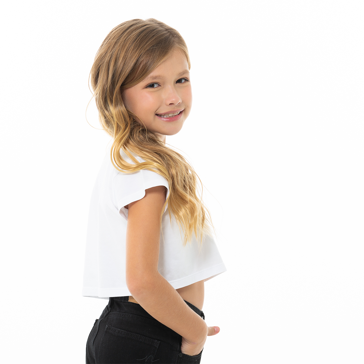 CAMISETA PARA NIÑAS CORTA ESTAMPADA