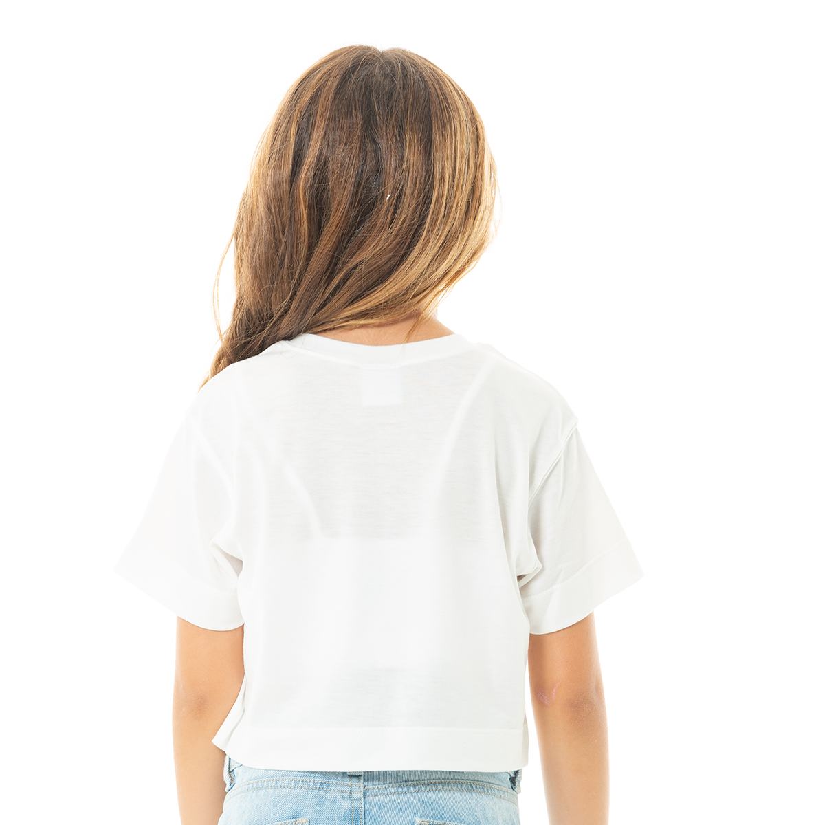 CAMISETA PARA NIÑAS CORTA ESTAMPADA