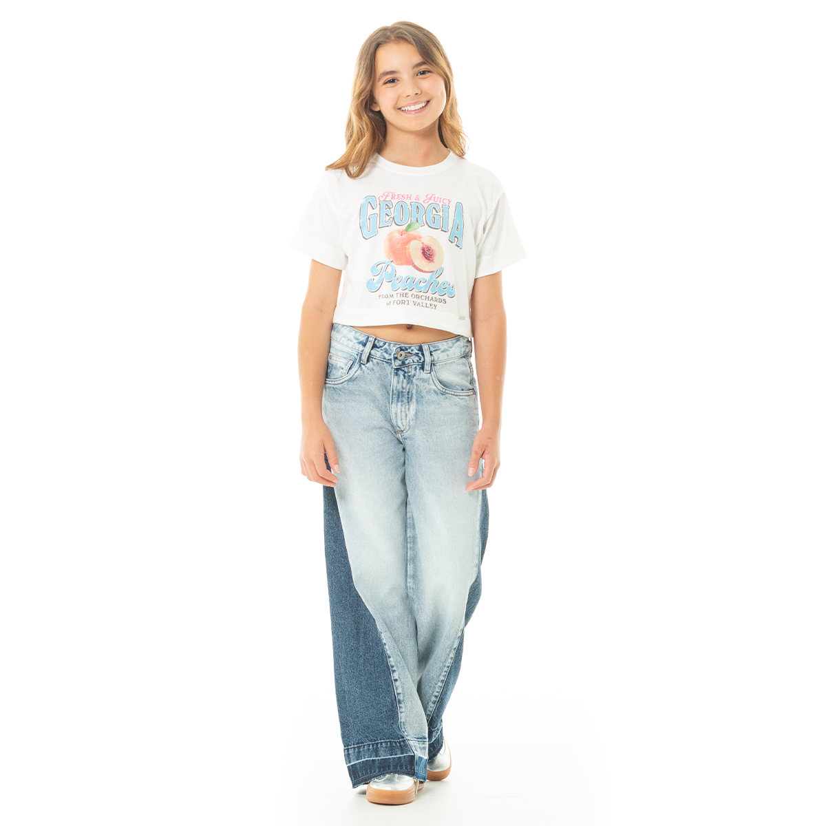 CAMISETA PARA NIÑAS CORTA ESTAMPADA