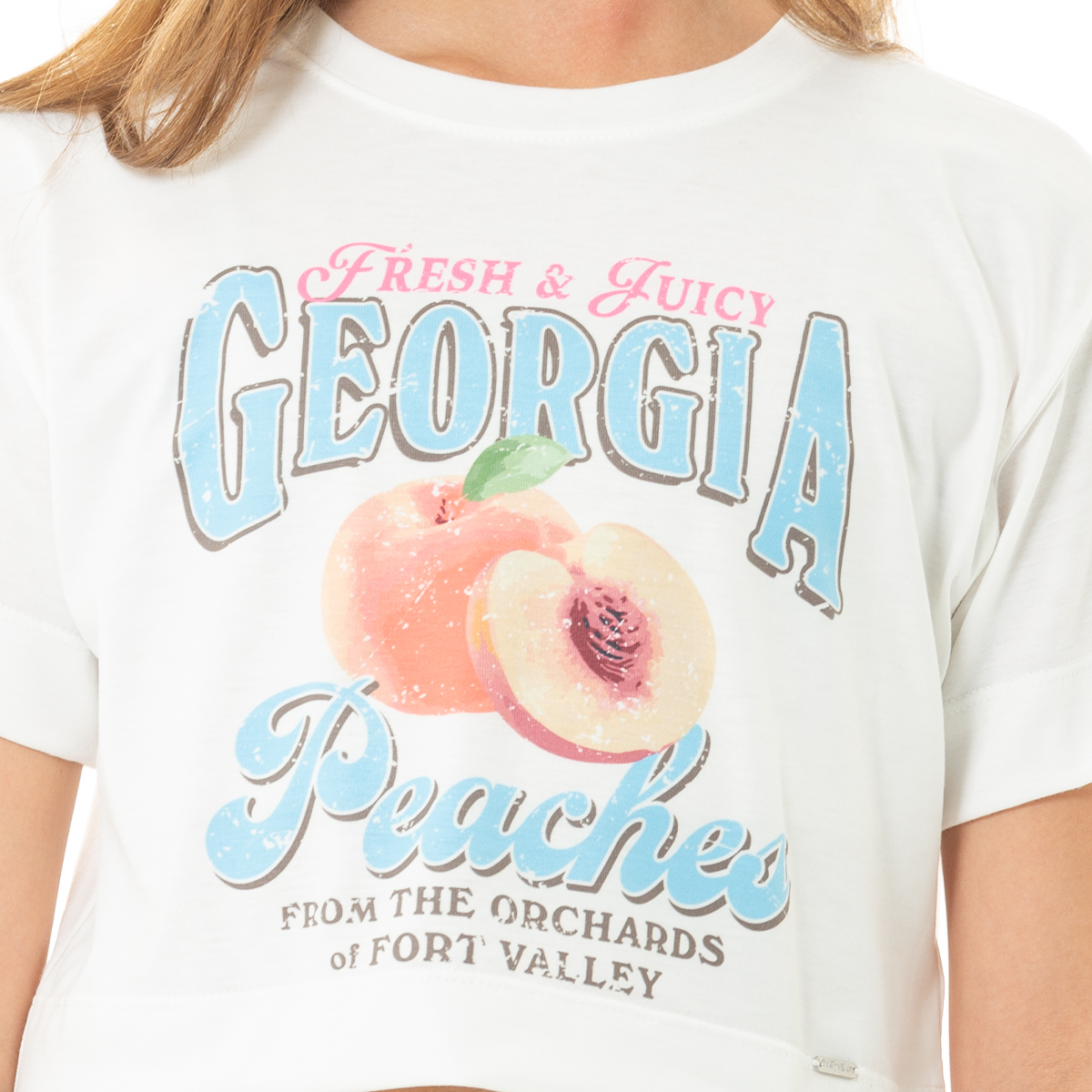 CAMISETA PARA NIÑAS CORTA ESTAMPADA