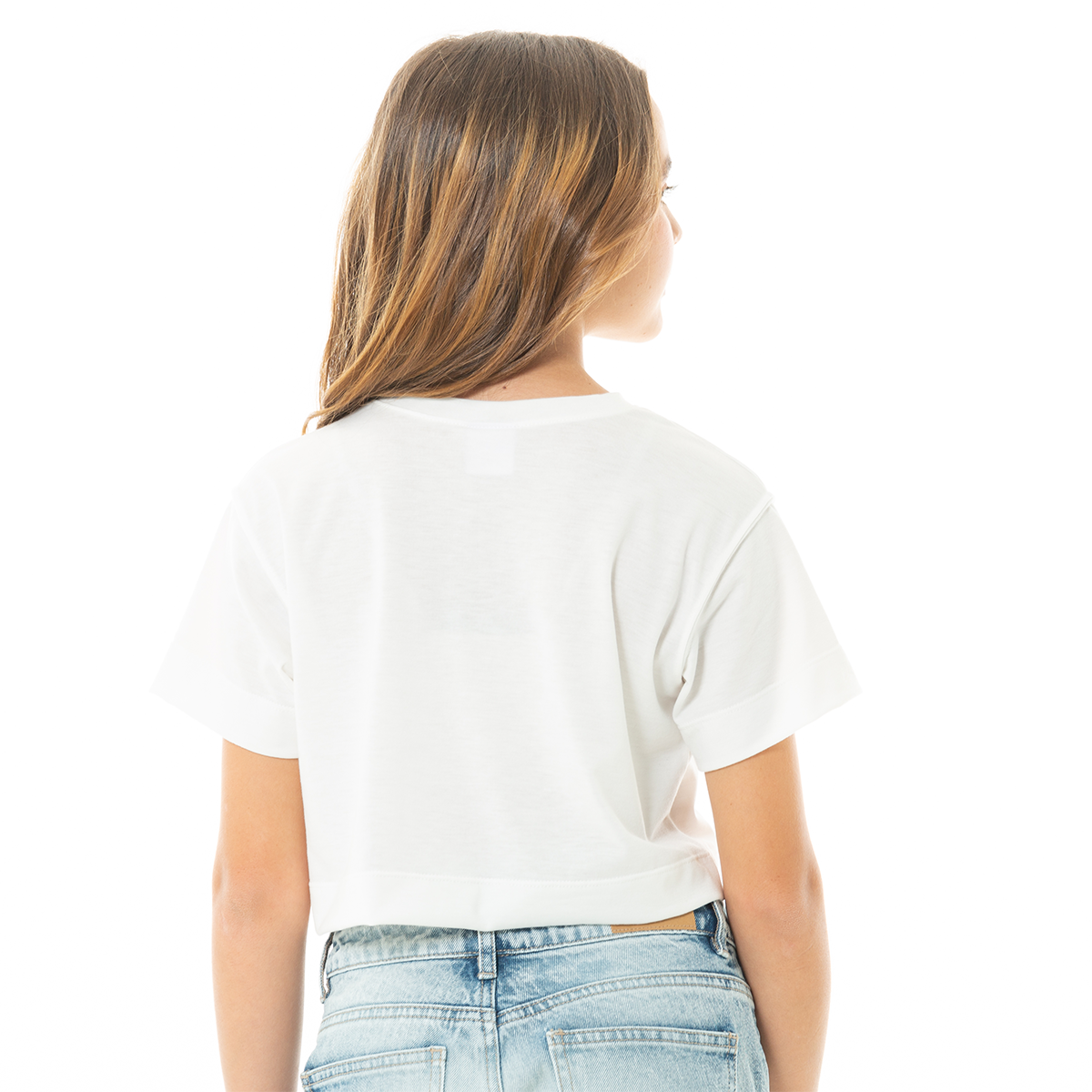 CAMISETA PARA NIÑAS CORTA ESTAMPADA