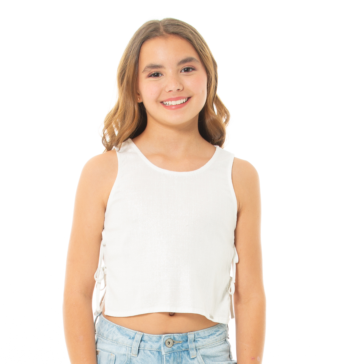 CAMISA PARA NIÑAS TIPO CROP