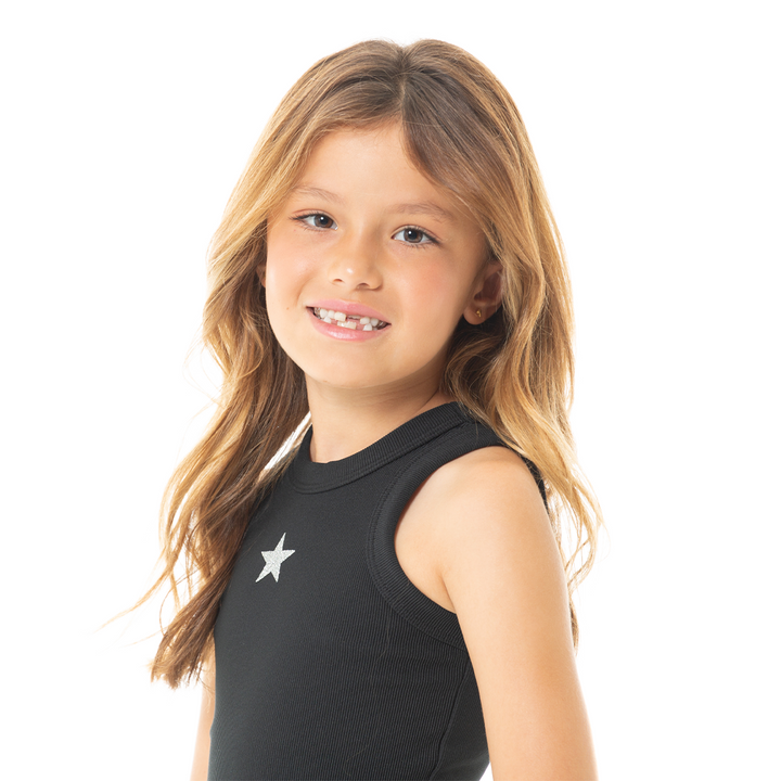 CROP TOP PARA NIÑAS CON ESTAMPADO DE ESTRELLA