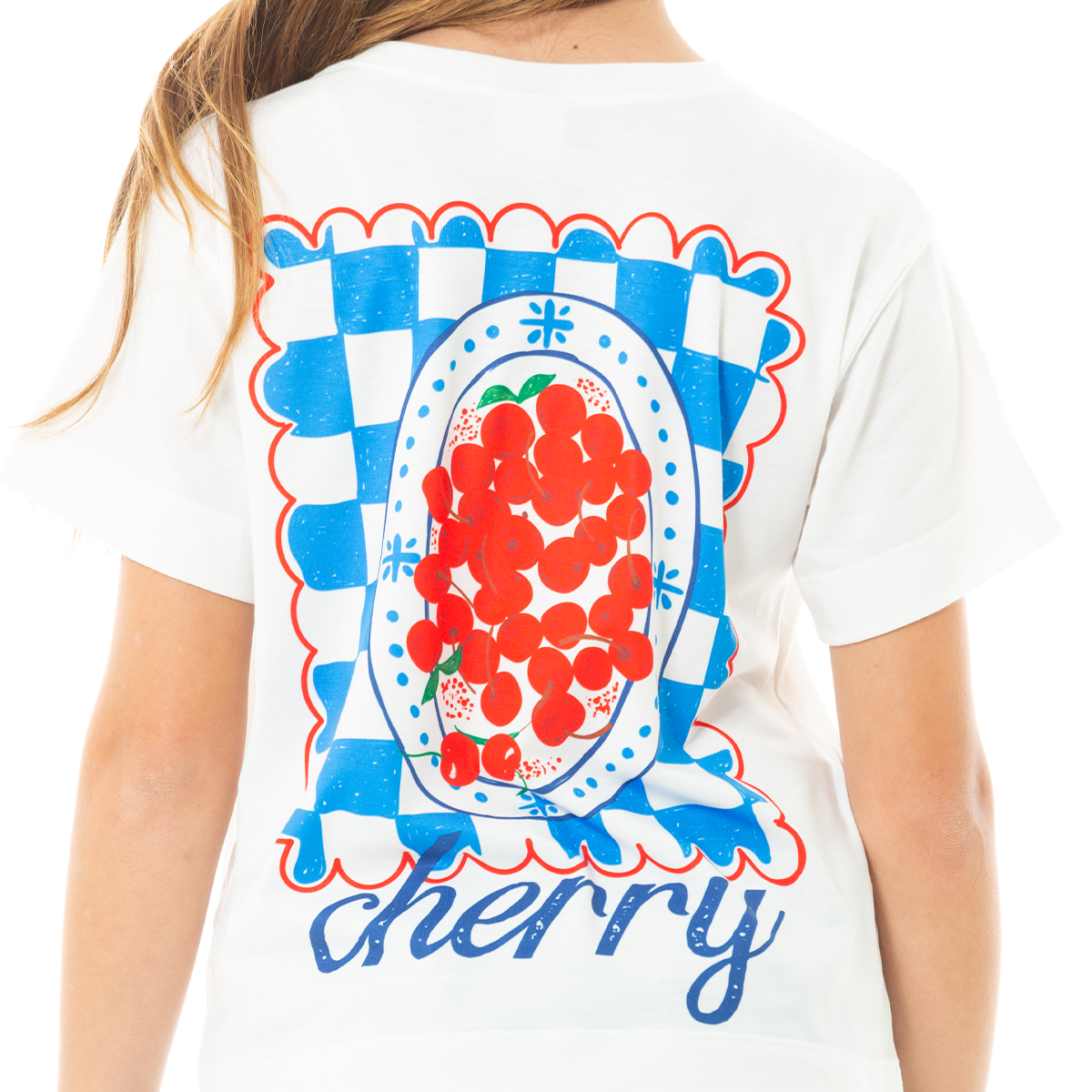 CAMISETA PARA NIÑAS CORTA ESTAMPADA