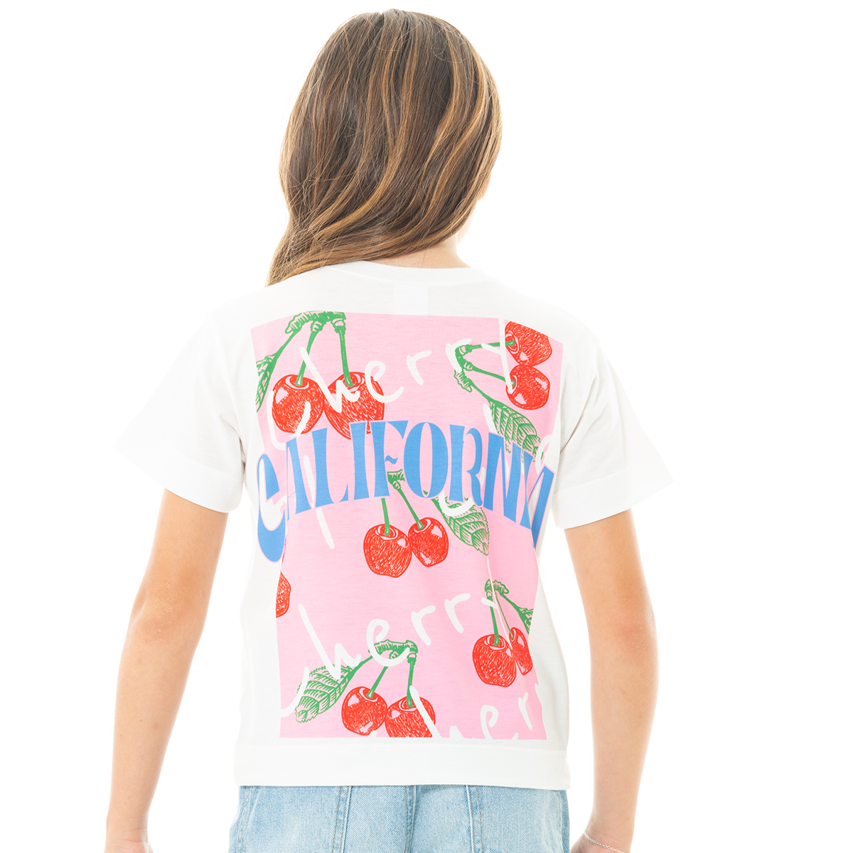 CAMISETA PARA NIÑAS CORTA ESTAMPADA
