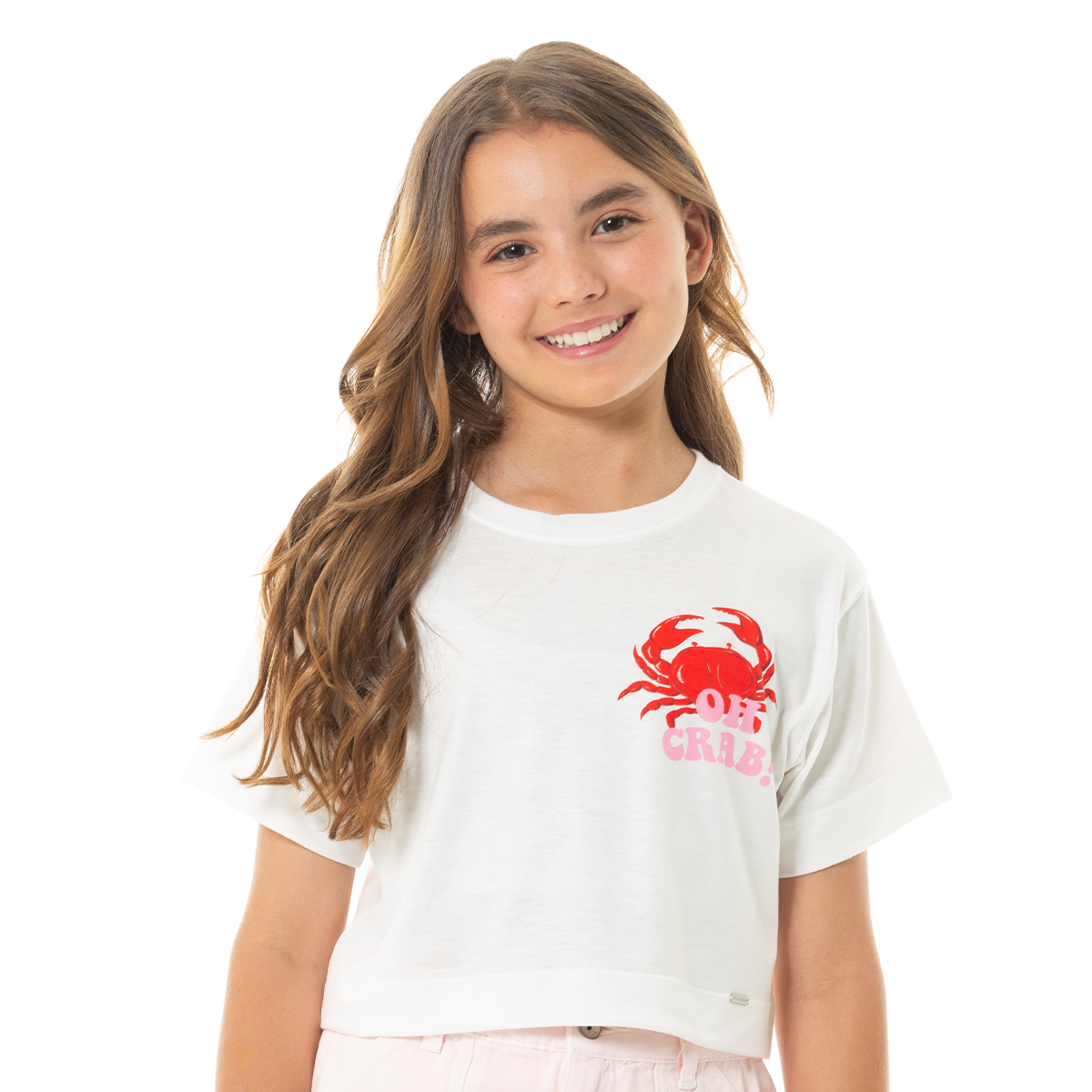 CAMISETA PARA NIÑAS CORTA ESTAMPADA