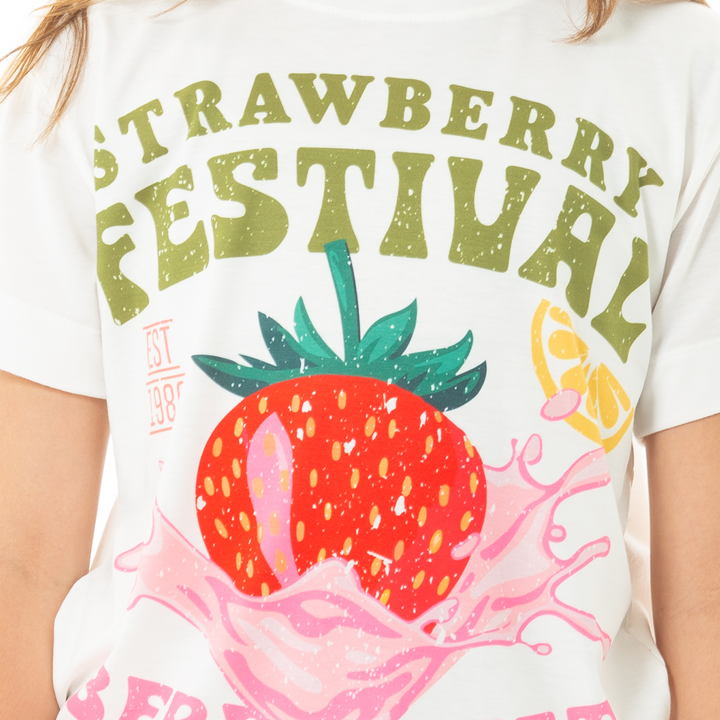 CAMISETA PARA NIÑAS STRAWBERRY