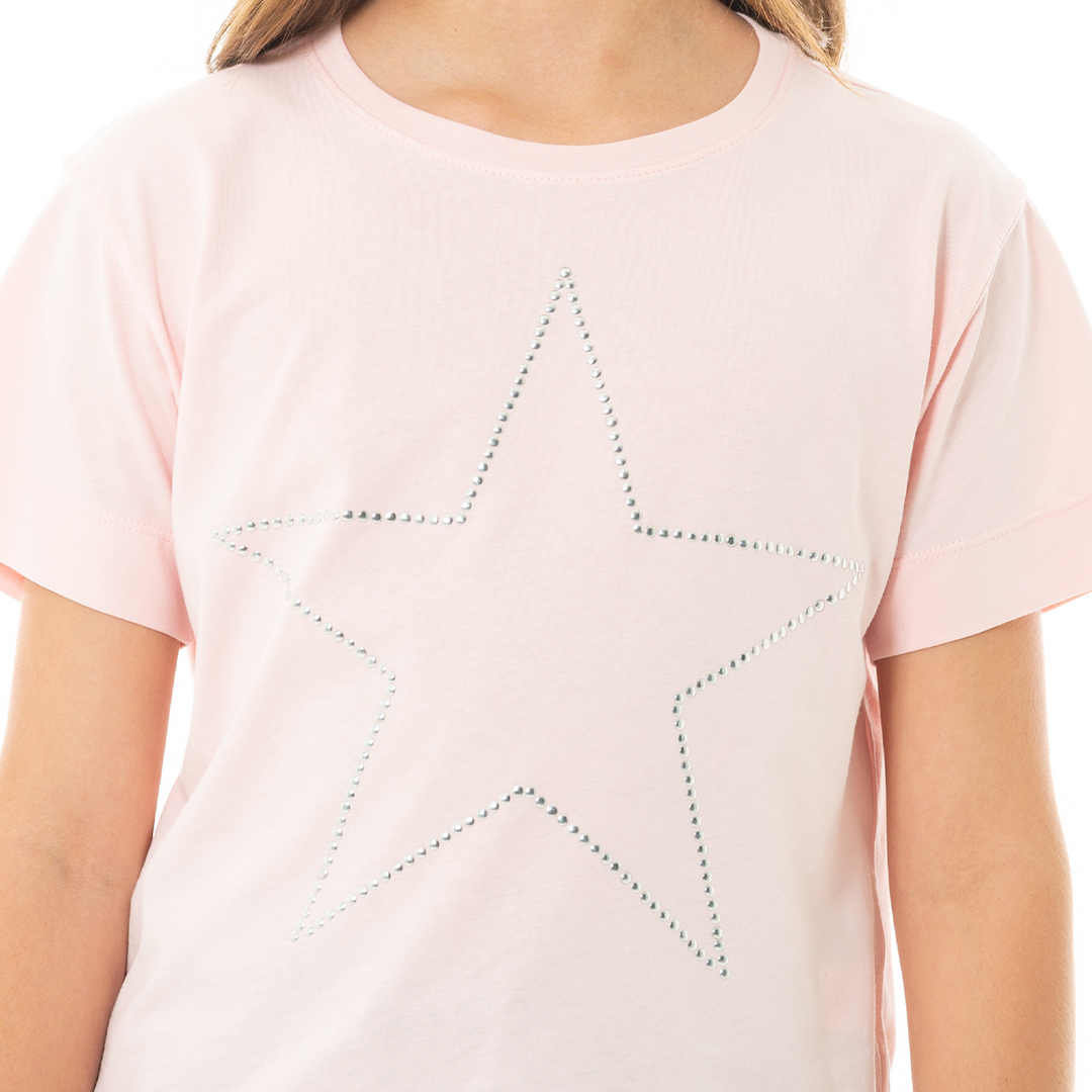 CAMISETA PARA NIÑAS CON APLIQUES