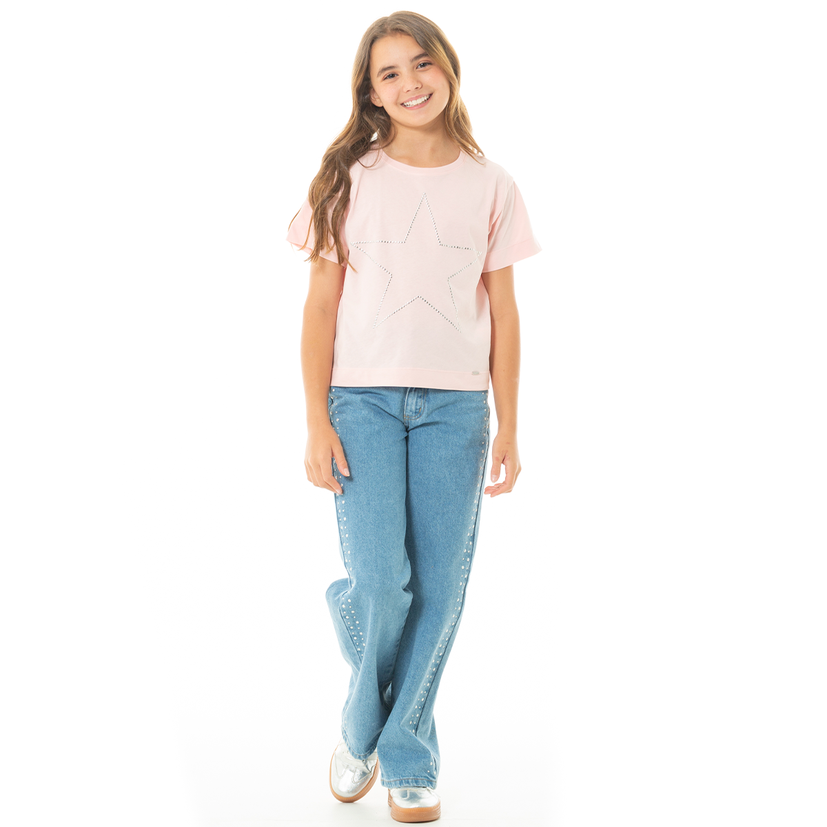 CAMISETA PARA NIÑAS CON APLIQUES