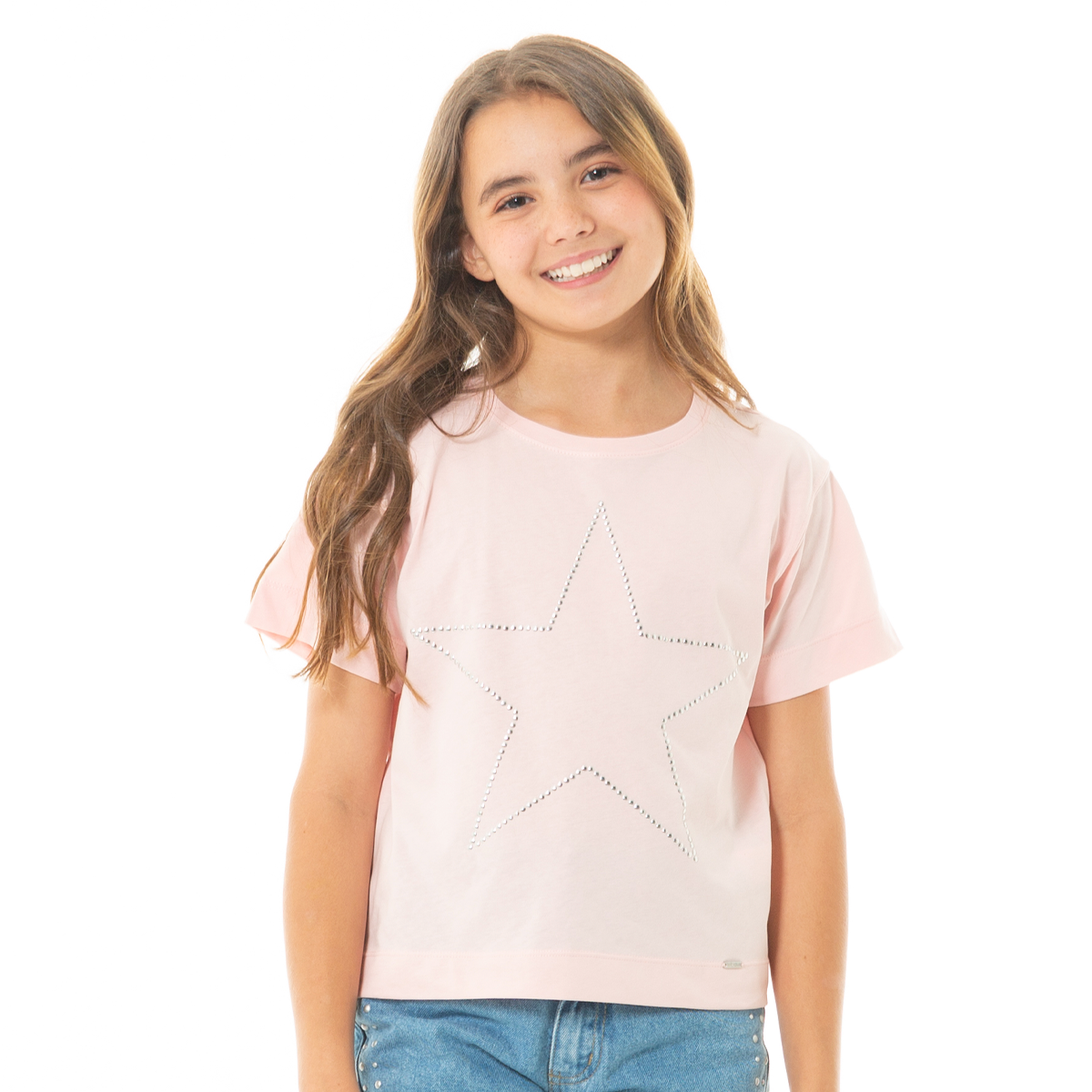 CAMISETA PARA NIÑAS CON APLIQUES