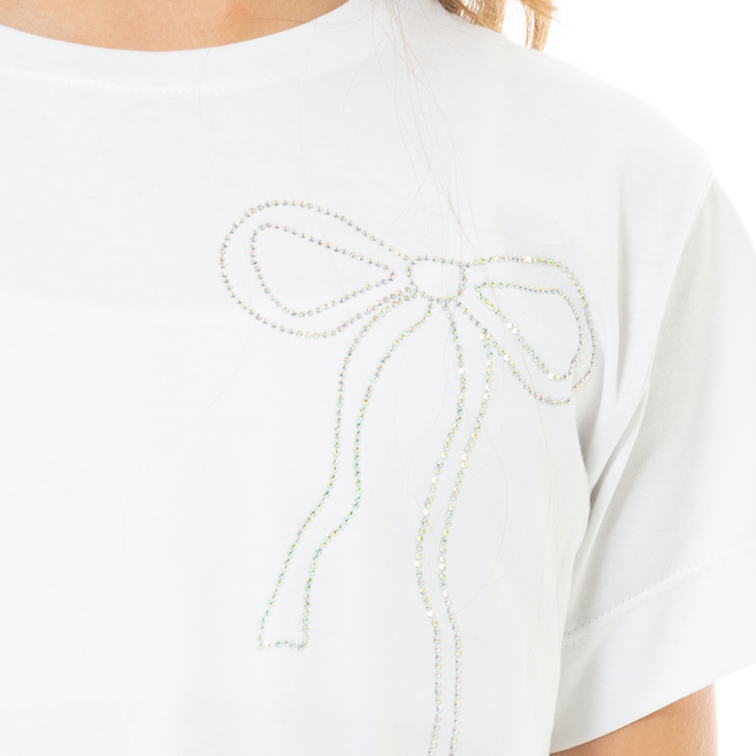 CAMISETA PARA NIÑAS CON PIEDRAS BRILLANTES