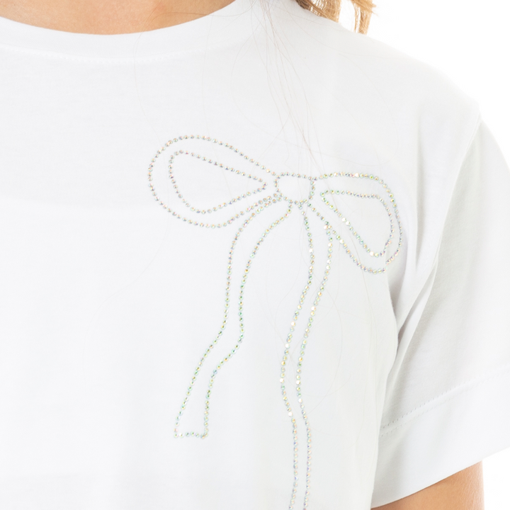 CAMISETA PARA NIÑAS CON PIEDRAS BRILLANTES