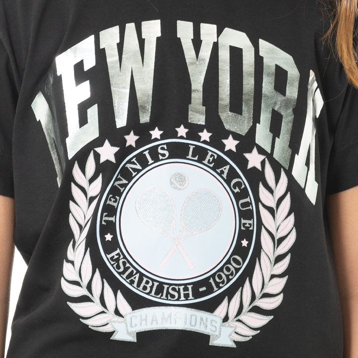 CAMISETA PARA NIÑAS CON DISEÑO ESTAMPADO - NEW YORK