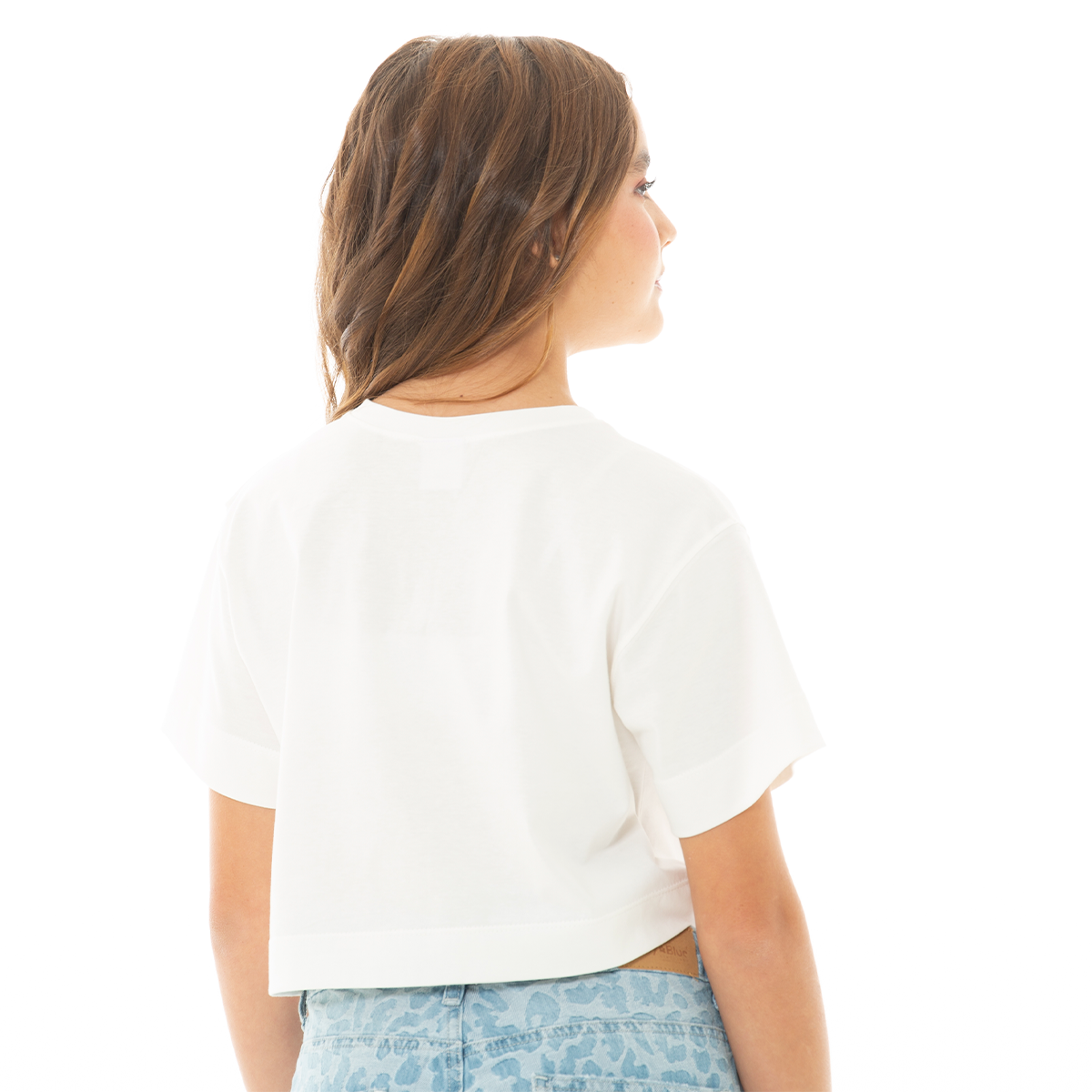 CAMISETA PARA NIÑAS CORTA CON BORDADO