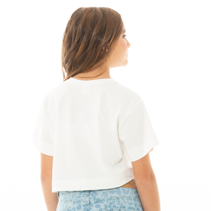CAMISETA PARA NIÑAS CORTA CON BORDADO
