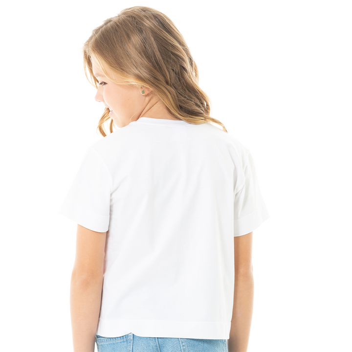 CAMISETA PARA NIÑAS CON DISEÑOS BORDADOS
