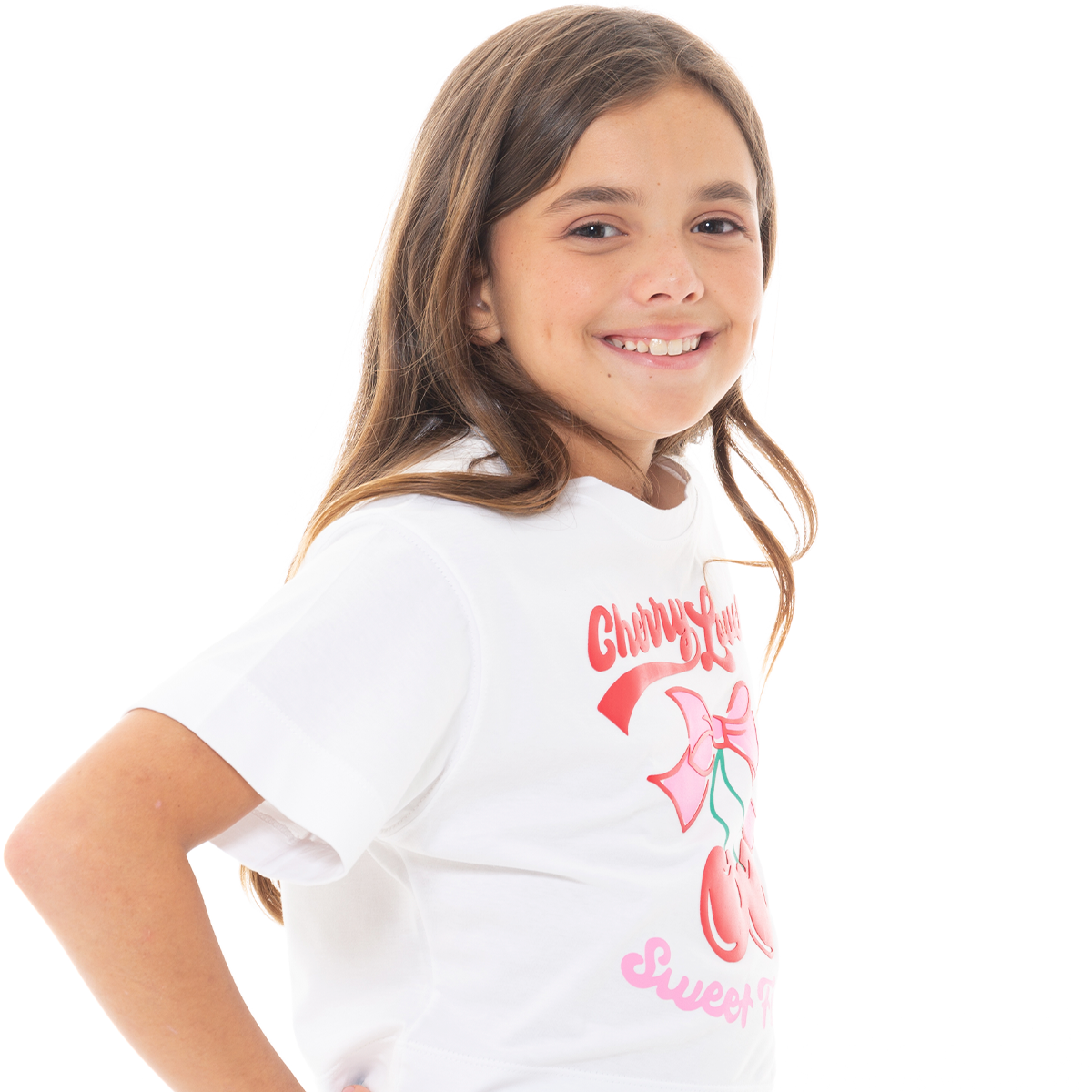 CAMISETA PARA NIÑAS CORTA ESTAMPADA