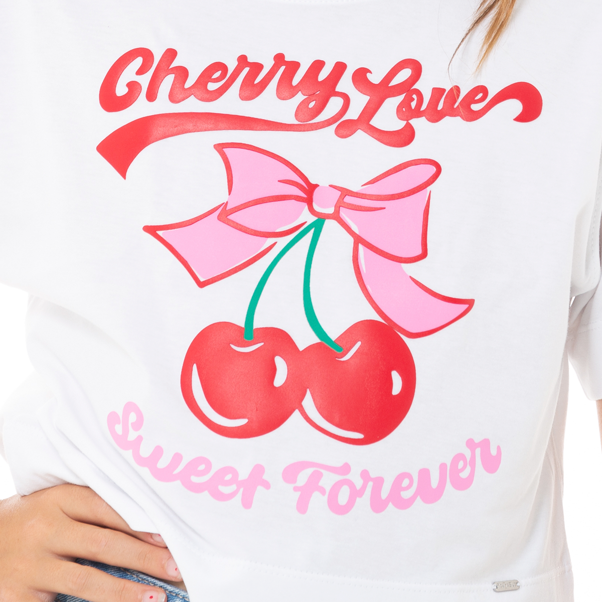 CAMISETA PARA NIÑAS CORTA ESTAMPADA