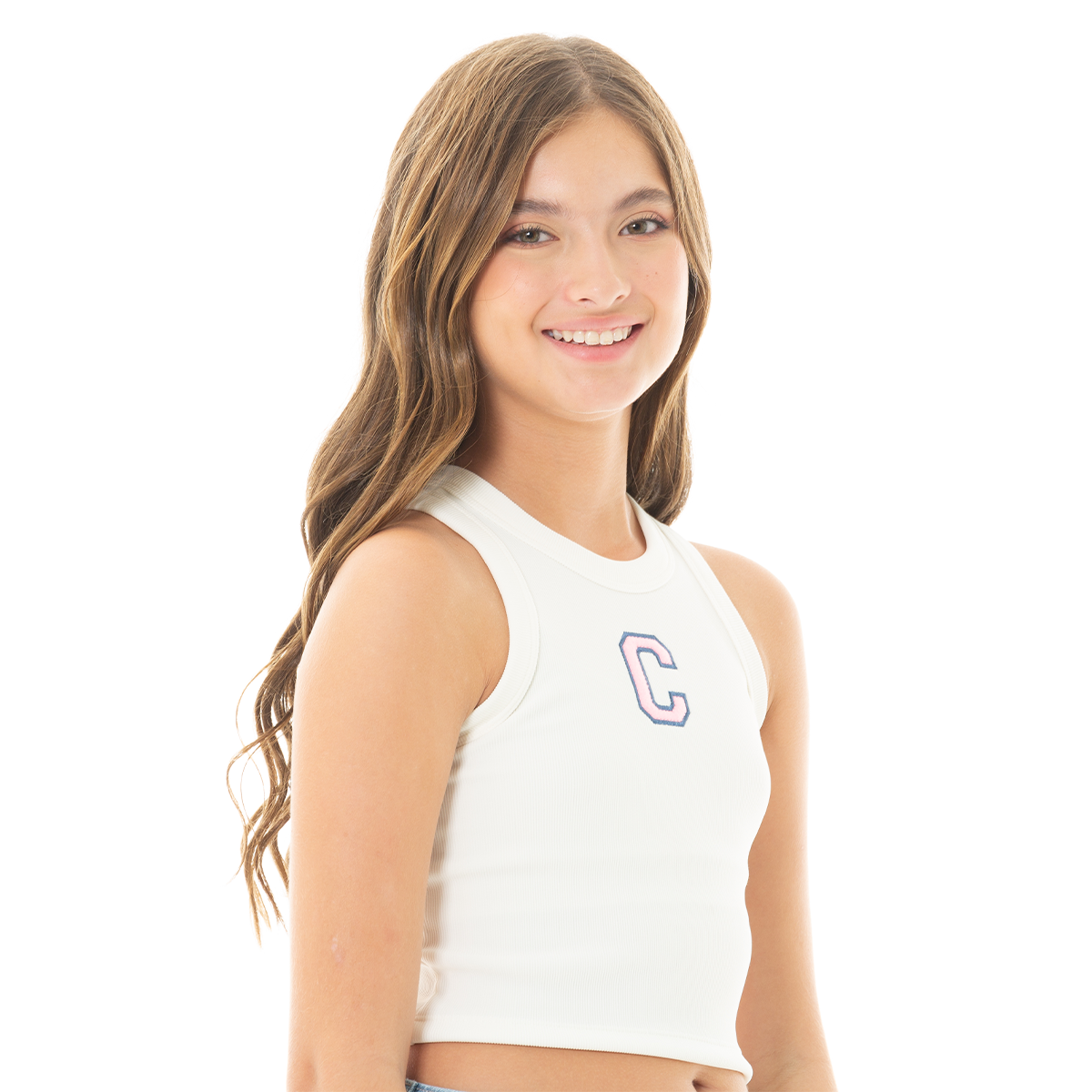 CROP TOP PARA NIÑAS CON DISEÑO BORDADO