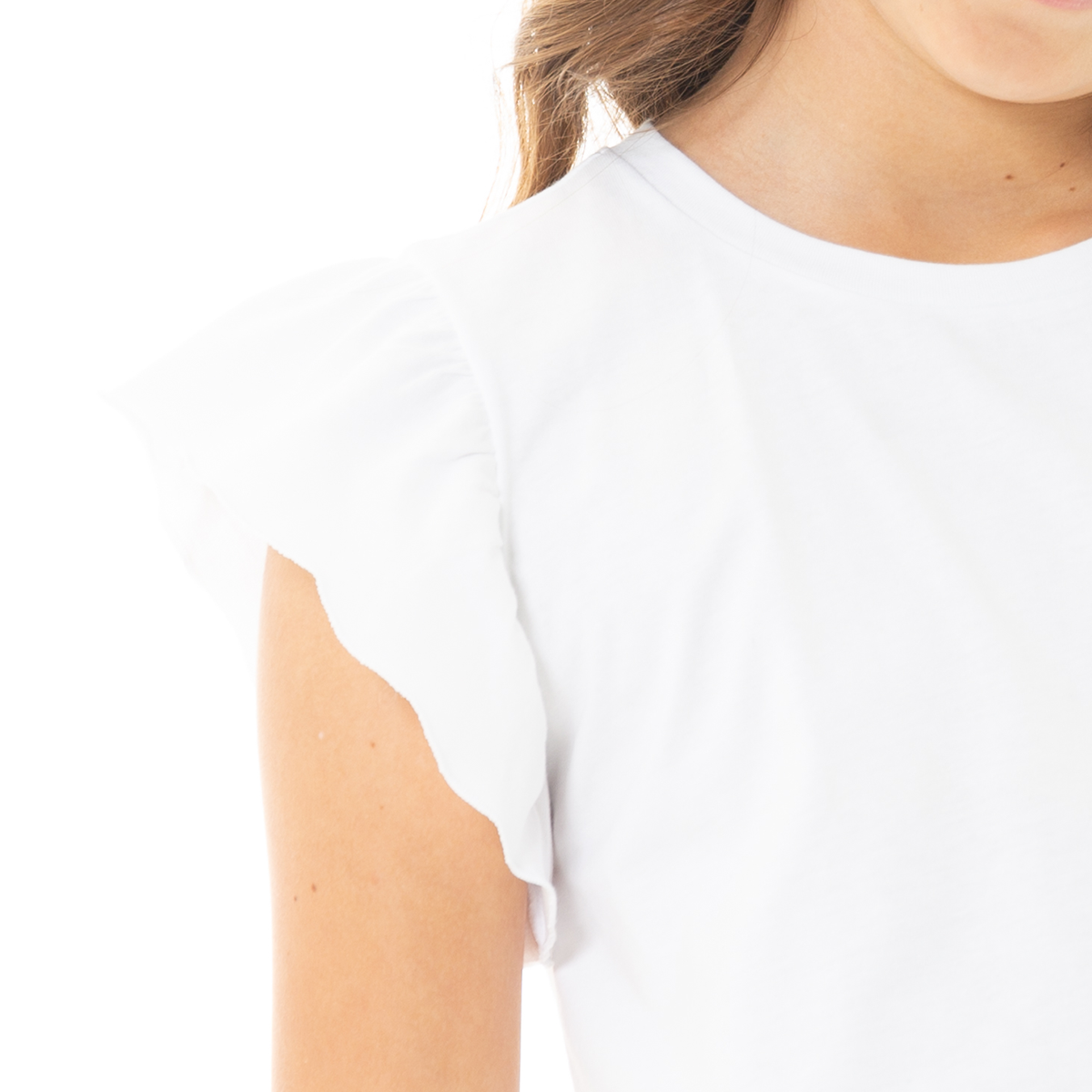 CAMISETA PARA NIÑAS COLOR BLANCO