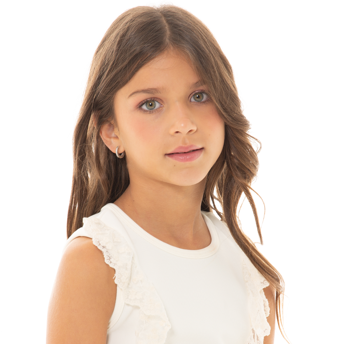 CROP TOP PARA NIÑAS CON ENCAJE