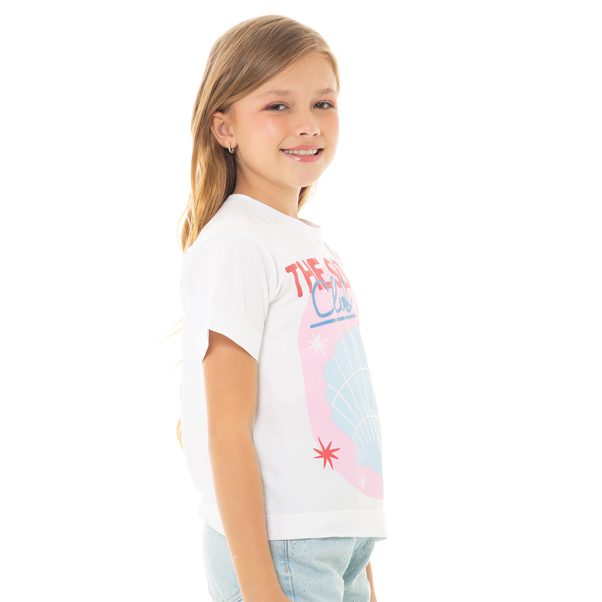 CAMISETA PARA NIÑAS CON DISEÑO ESTAMPADO - THE SEA CLUB