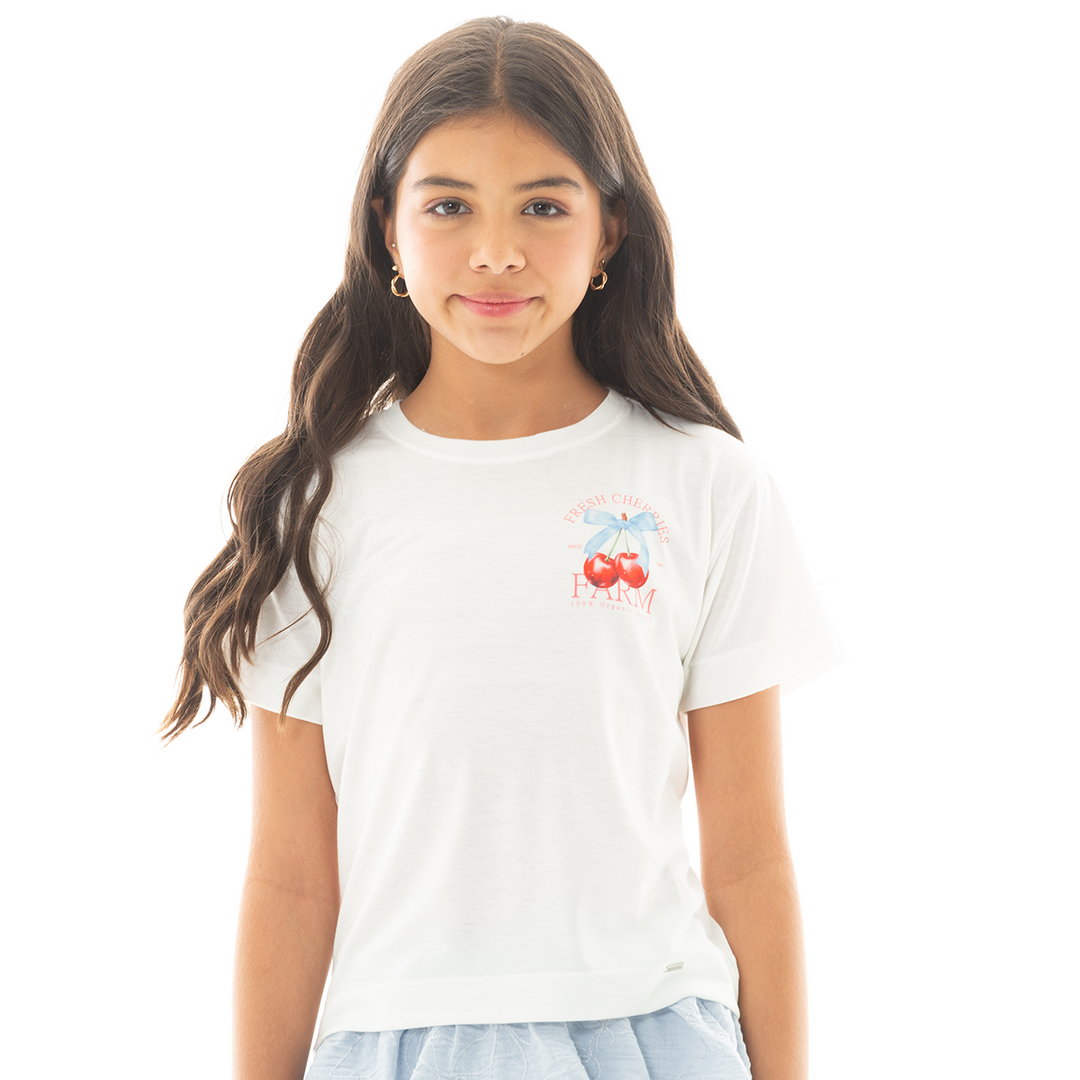 CAMISETA PARA NIÑAS CON DISEÑO ESTAMPADO