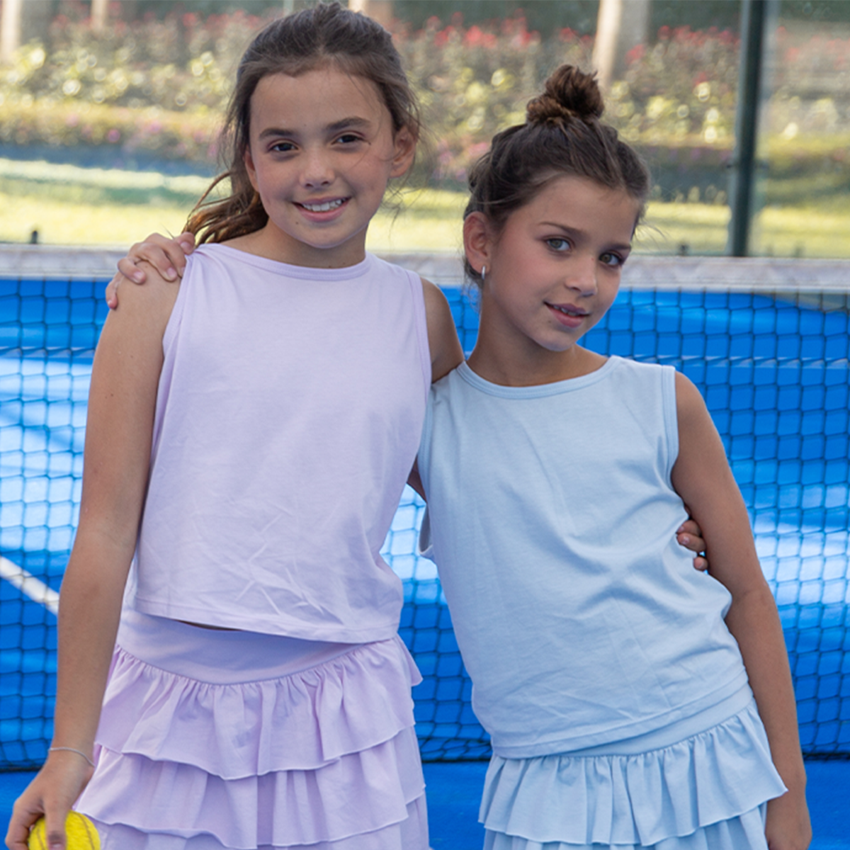 CAMISETA PARA NIÑAS BASICA COLOR MORADO LILA