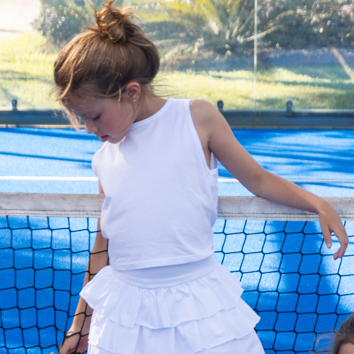 CAMISETA PARA NIÑAS BASICA COLOR BLANCO