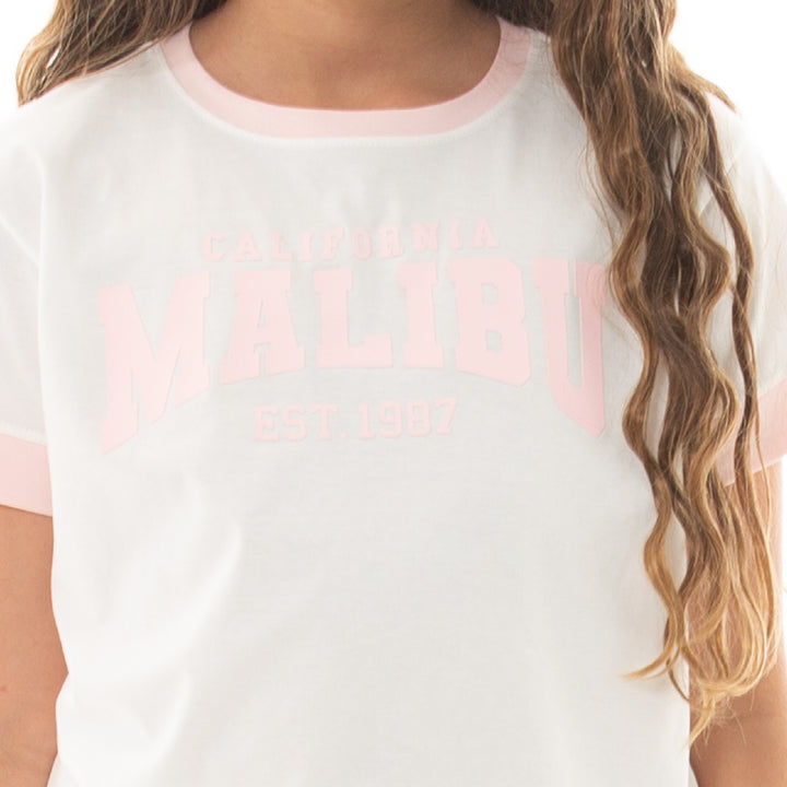 CAMISETA PARA NIÑAS CON DISEÑO ESTAMPADO - MALIBU