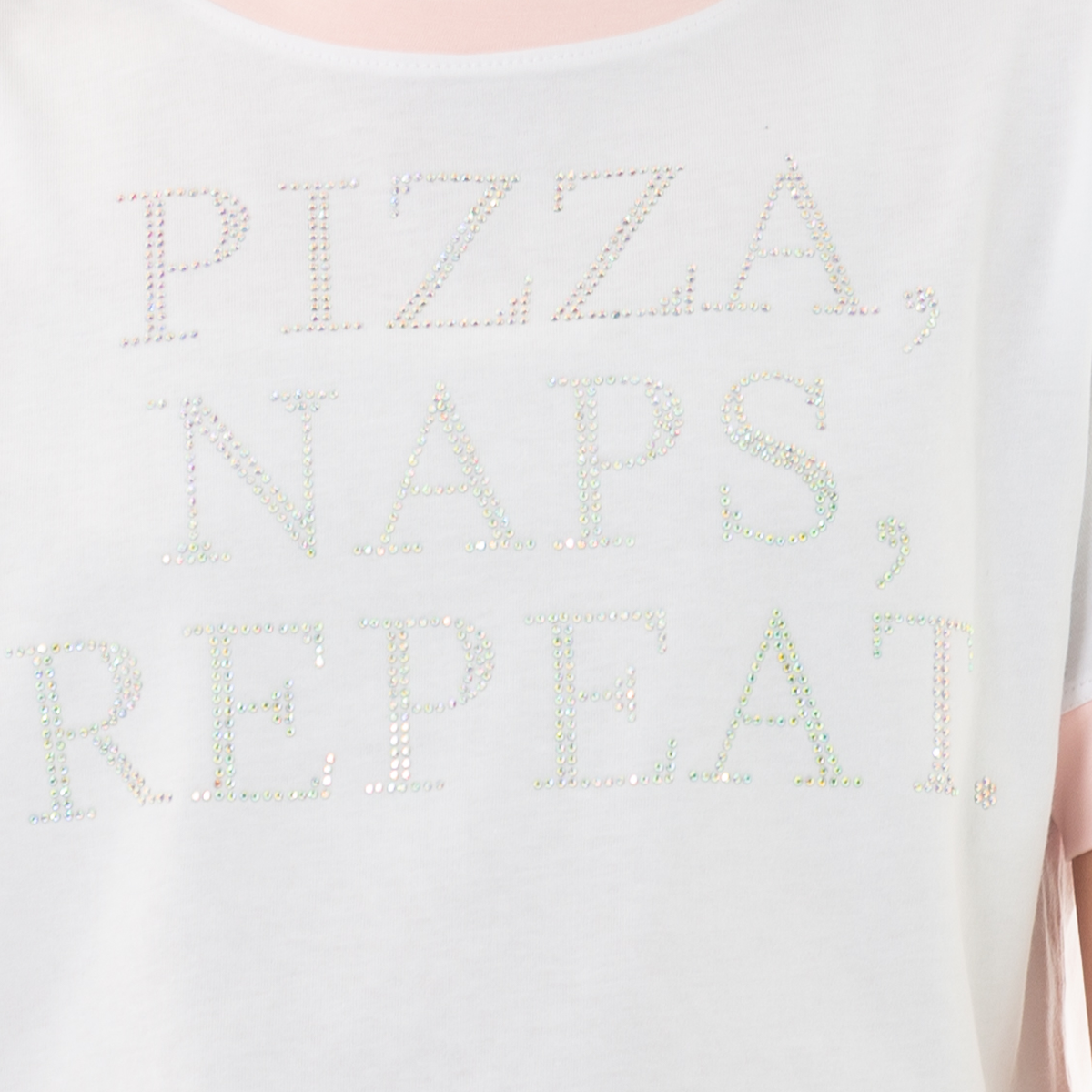 CAMISETA PARA NIÑAS CON ESTAMPADO EN PIEDRERIA