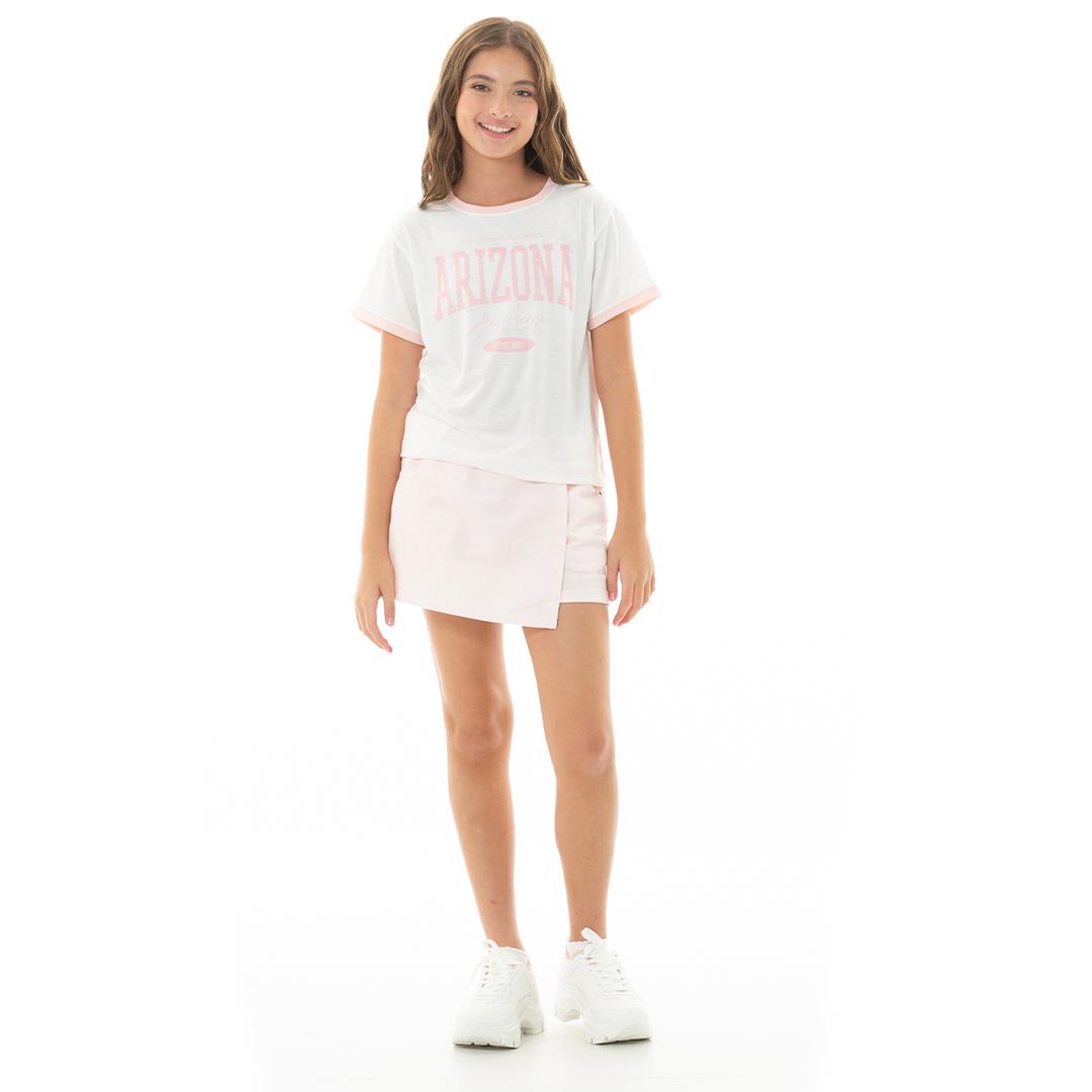 CAMISETA PARA NIÑAS CON DISEÑO ESTAMPADO -ARIZONA