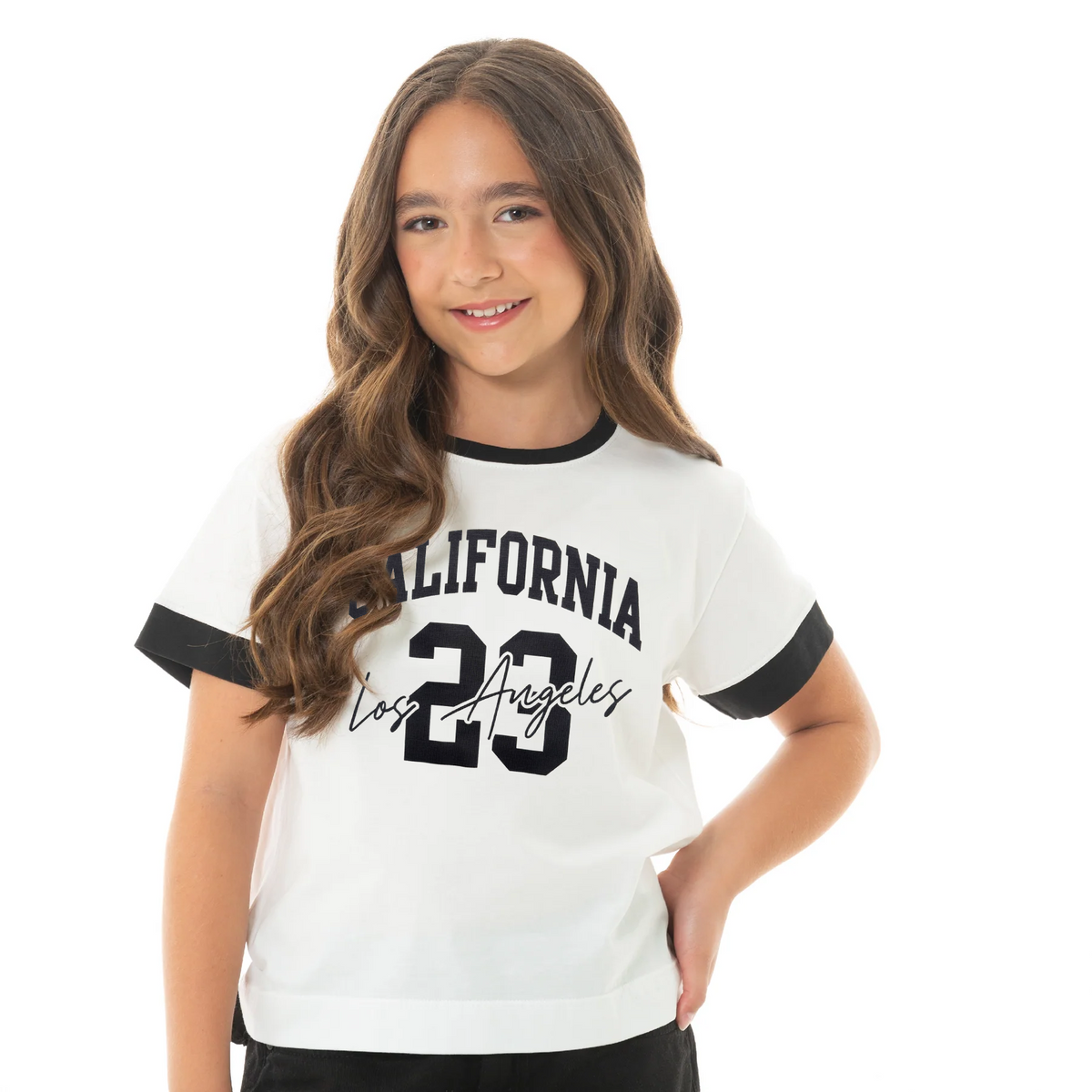 CAMISETA PARA NIÑAS CON DISEÑO ESTAMPADO - CALIFORNIA
