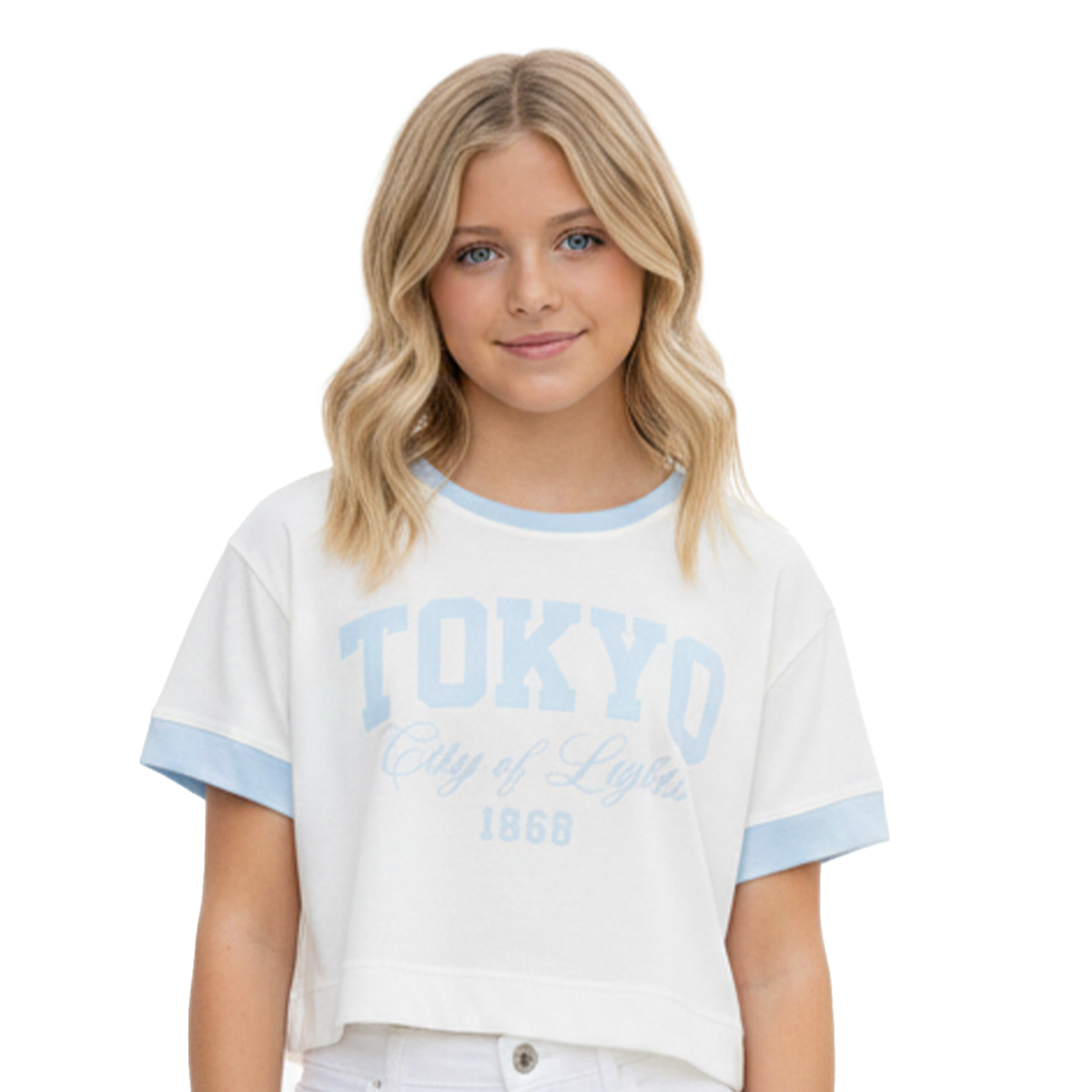 CAMISETA PARA NIÑAS CON DISEÑO ESTAMPADO - TOKYO