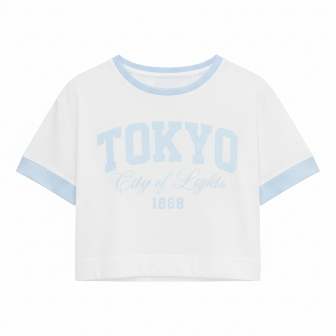 CAMISETA PARA NIÑAS CON DISEÑO ESTAMPADO - TOKYO