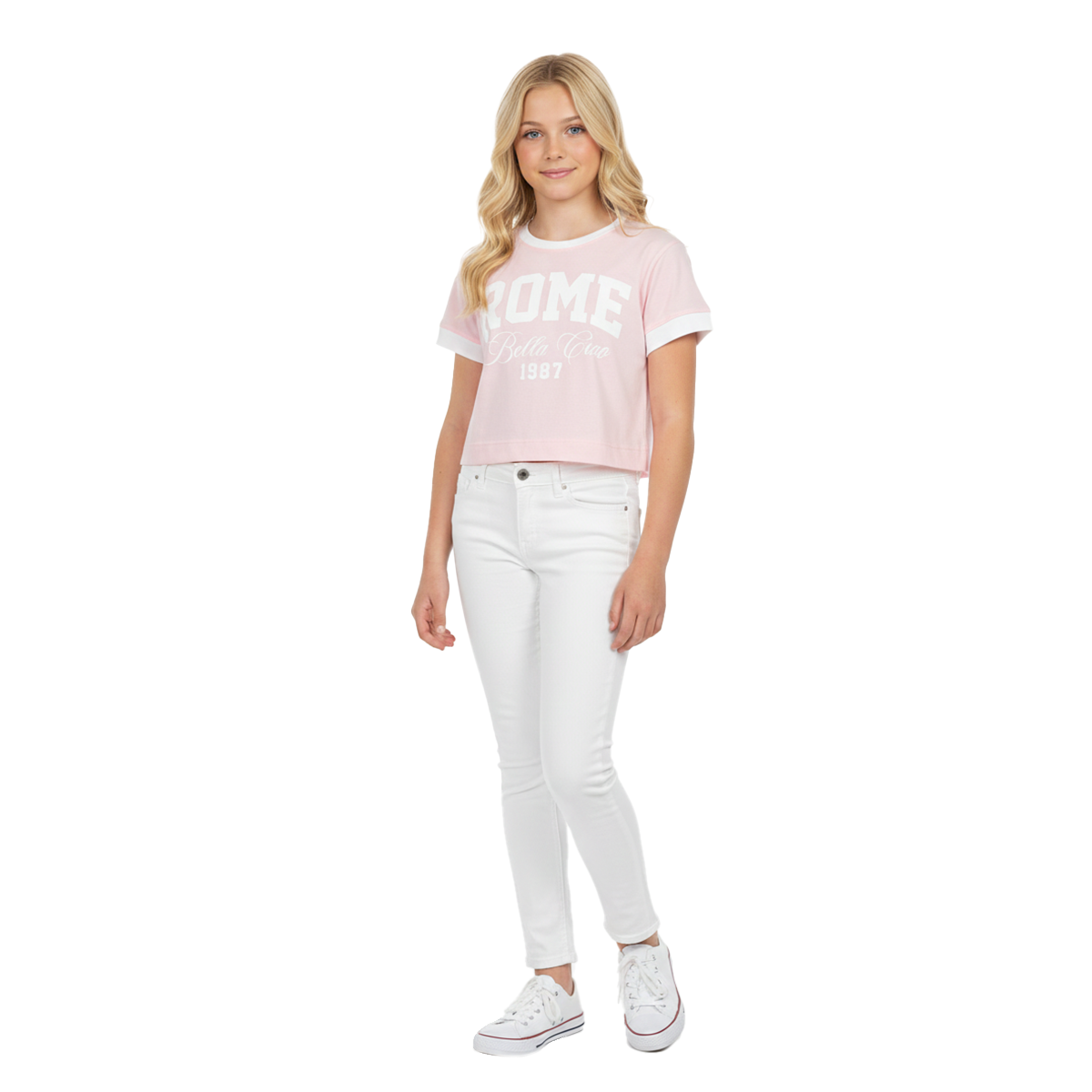 CAMISETA PARA NIÑAS CON DISEÑO ESTAMPADO - ROME