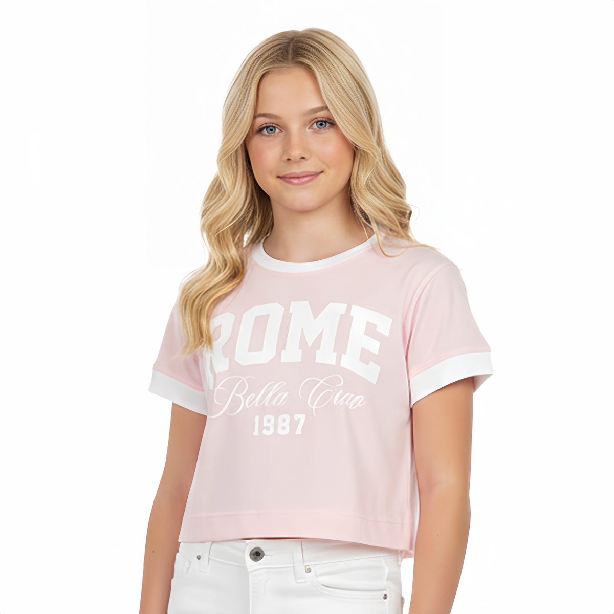 CAMISETA PARA NIÑAS CON DISEÑO ESTAMPADO - ROME