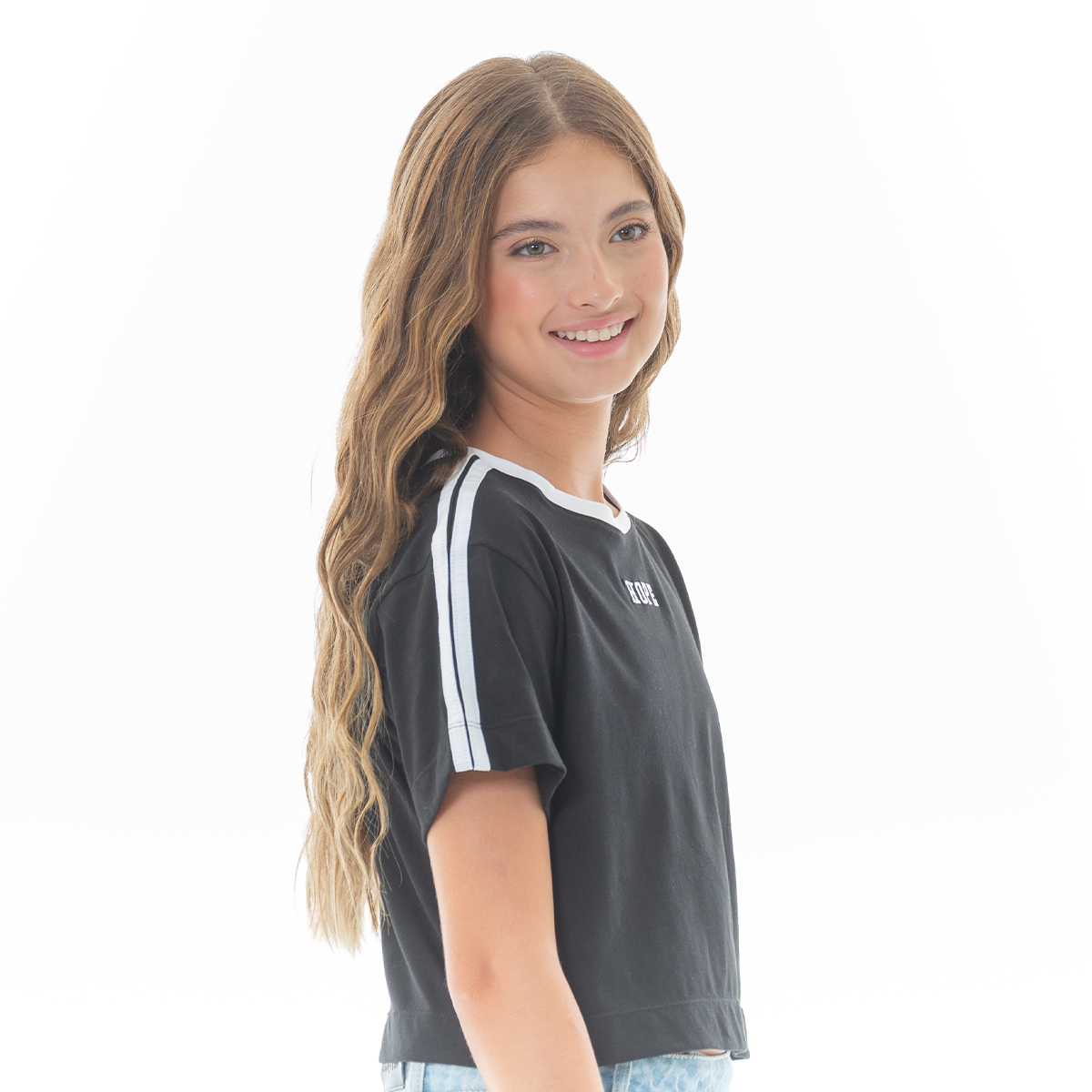 Camiseta para niñas con diseño estampado hope