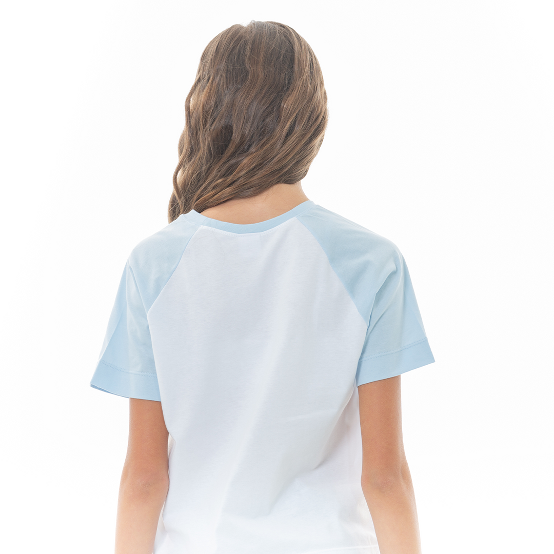 CAMISETA PARA NIÑAS CON DISEÑO ESTAMPADO - GOOD VIBES